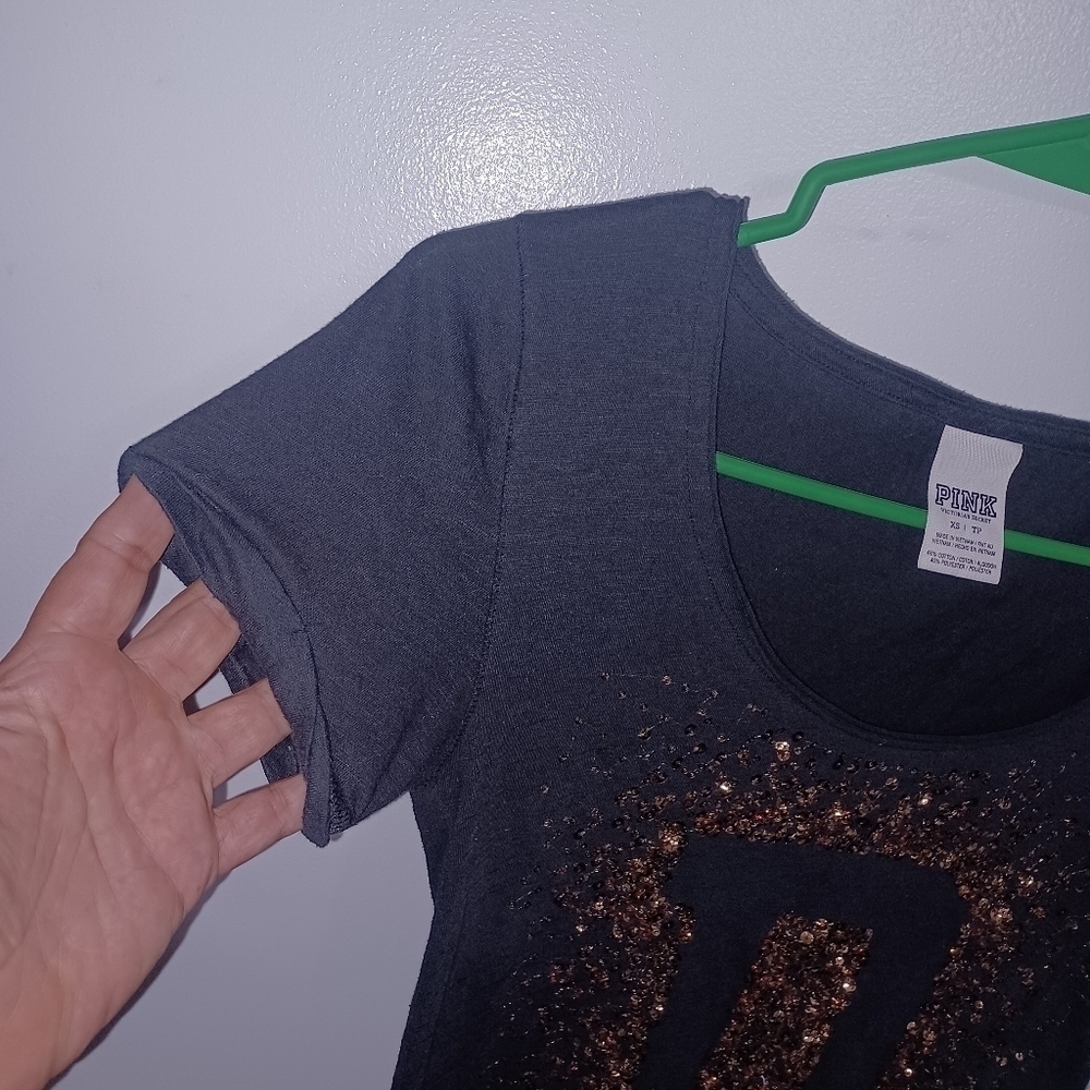 Pink Victoria's Secret- Short Sleeve Tee- W Sz XS - Picture 4 of 7